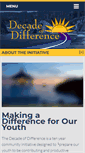 Mobile Screenshot of decadeofdifference.org